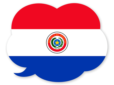 パラグアイ共和国の国旗-吹き出し