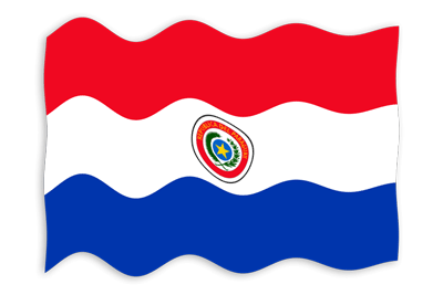 パラグアイ共和国の国旗-波