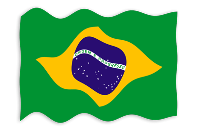 ブラジル連邦共和国の国旗-波
