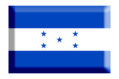 ホンジュラス共和国の国旗-板チョコ