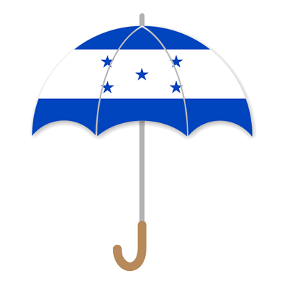 ホンジュラス共和国の国旗-傘