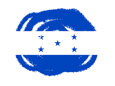 ホンジュラス共和国の国旗-クラヨン2