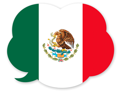 メキシコ合衆国の国旗-吹き出し