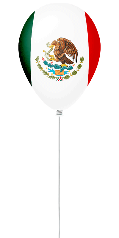 メキシコ合衆国の国旗-風せん