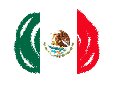 メキシコ合衆国の国旗-クラヨン2