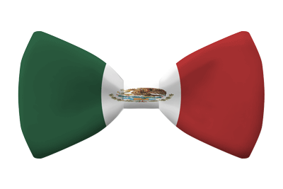 メキシコ合衆国の国旗-蝶タイ