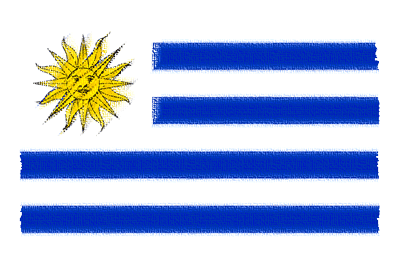 ウルグアイ東方共和国の国旗-パステル