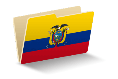 エクアドル共和国の国旗-フォルダ
