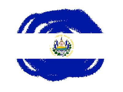 エルサルバドル共和国の国旗-クラヨン2