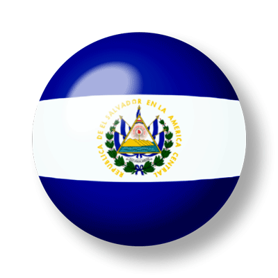 エルサルバドル共和国の国旗-ビー玉