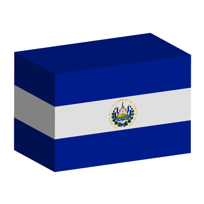 エルサルバドル共和国の国旗-積み木