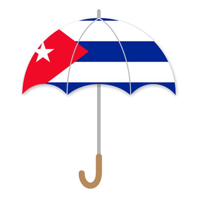 キューバ共和国の国旗-傘