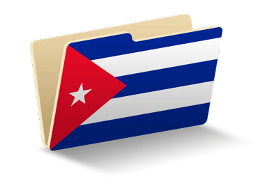キューバ共和国の国旗-フォルダ