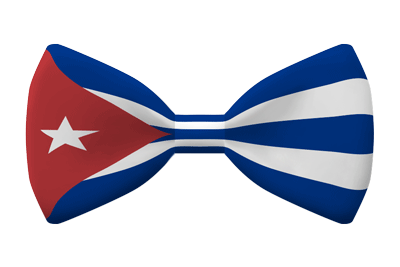 キューバ共和国の国旗-蝶タイ