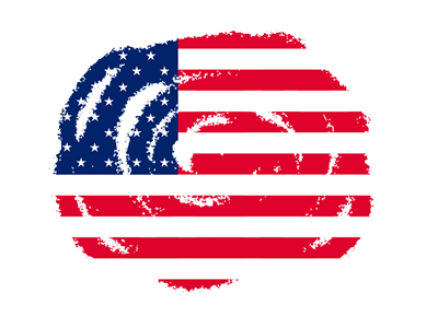 アメリカの国旗-クレヨン2