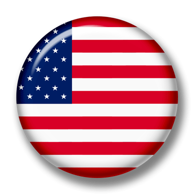 アメリカの国旗-缶バッジ