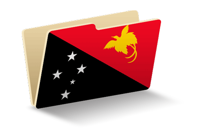 パプアニューギニア独立国の国旗-フォルダ
