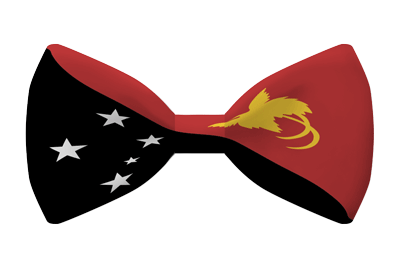 パプアニューギニア独立国の国旗-蝶タイ
