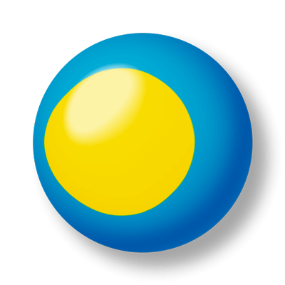 パラオ共和国の国旗-ビー玉
