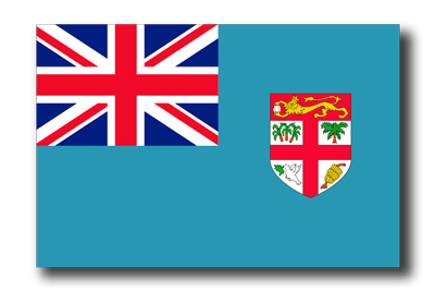 フィジー共和国の国旗-ドロップシャドウ