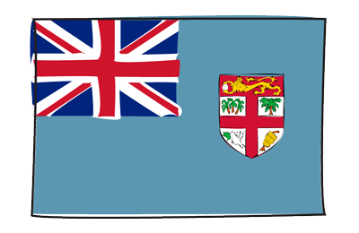 フィジー共和国の国旗-グラフィティ