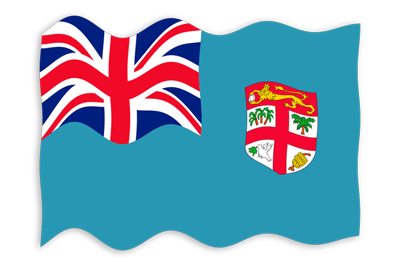 フィジー共和国の国旗-波