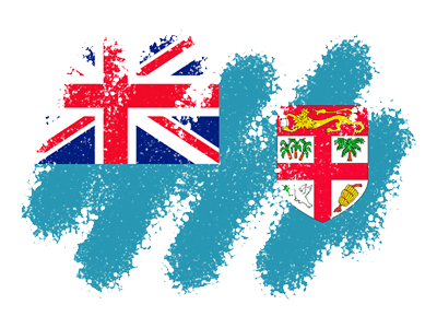 フィジー共和国の国旗-クレヨン1