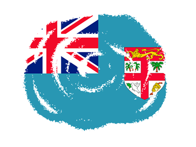 フィジー共和国の国旗-クラヨン2