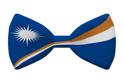 マーシャル諸島共和国の国旗-蝶タイ