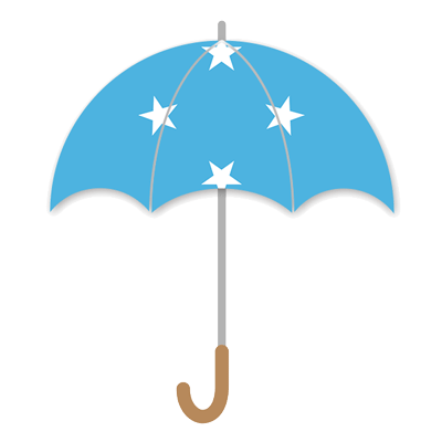 ミクロネシア連邦の国旗-傘
