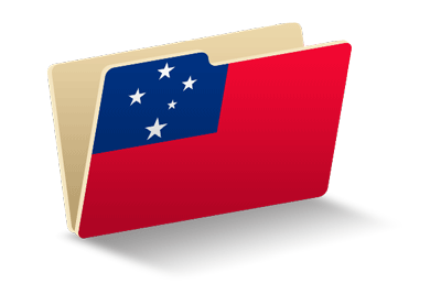 サモア独立国の国旗-フォルダ