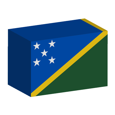 ソロモン諸島の国旗-積み木