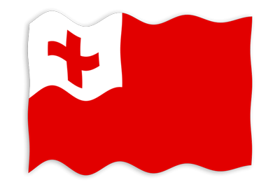 トンガ王国の国旗-波