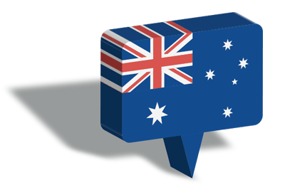 オーストラリアの国旗-マップピン