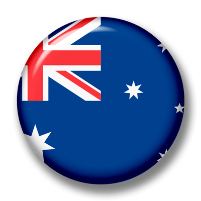 オーストラリアの国旗-缶バッジ
