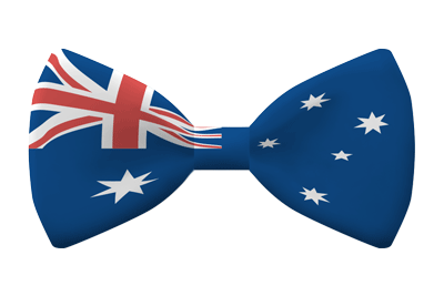オーストラリアの国旗-蝶タイ