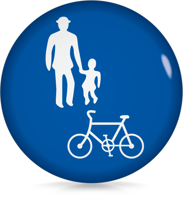 自転車および歩行者専用-アイコン-文字なし