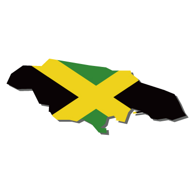 ジャマイカ無料フリーイラスト｜無地・国旗付