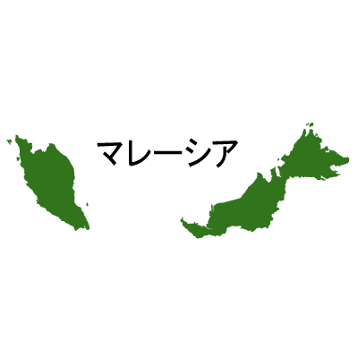 マレーシア無料フリーイラスト｜漢字(緑)