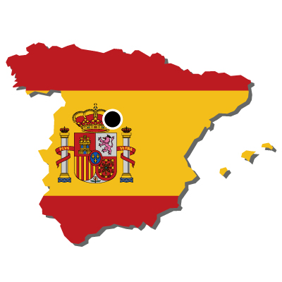 スペイン無料フリーイラスト｜首都・国旗付
