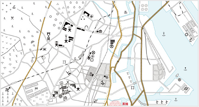 茶畑 地図記号の由来 意味 イラスト無料ダウンロード