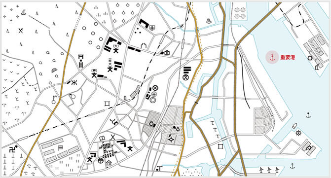 重要港の地図記号 実際写真やマップで解説