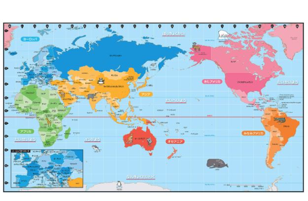 世界地図のおすすめお風呂ポスター15選 知育 受験対策