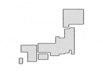 日本地図の無料イラスト素材集 都道府県名 県庁所在地あり