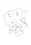 関東地方1都6県の地図イラストを無料ダウンロード