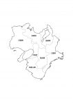 近畿地方2府4県の地図イラストを無料ダウンロード