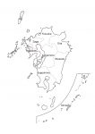 九州 沖縄地方8県の地図イラストを無料ダウンロード