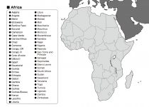 世界6地域の地図イラストを無料ダウンロード