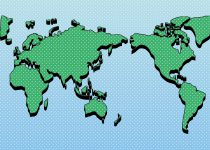 世界地図 全体図 イラストを無料ダウンロード