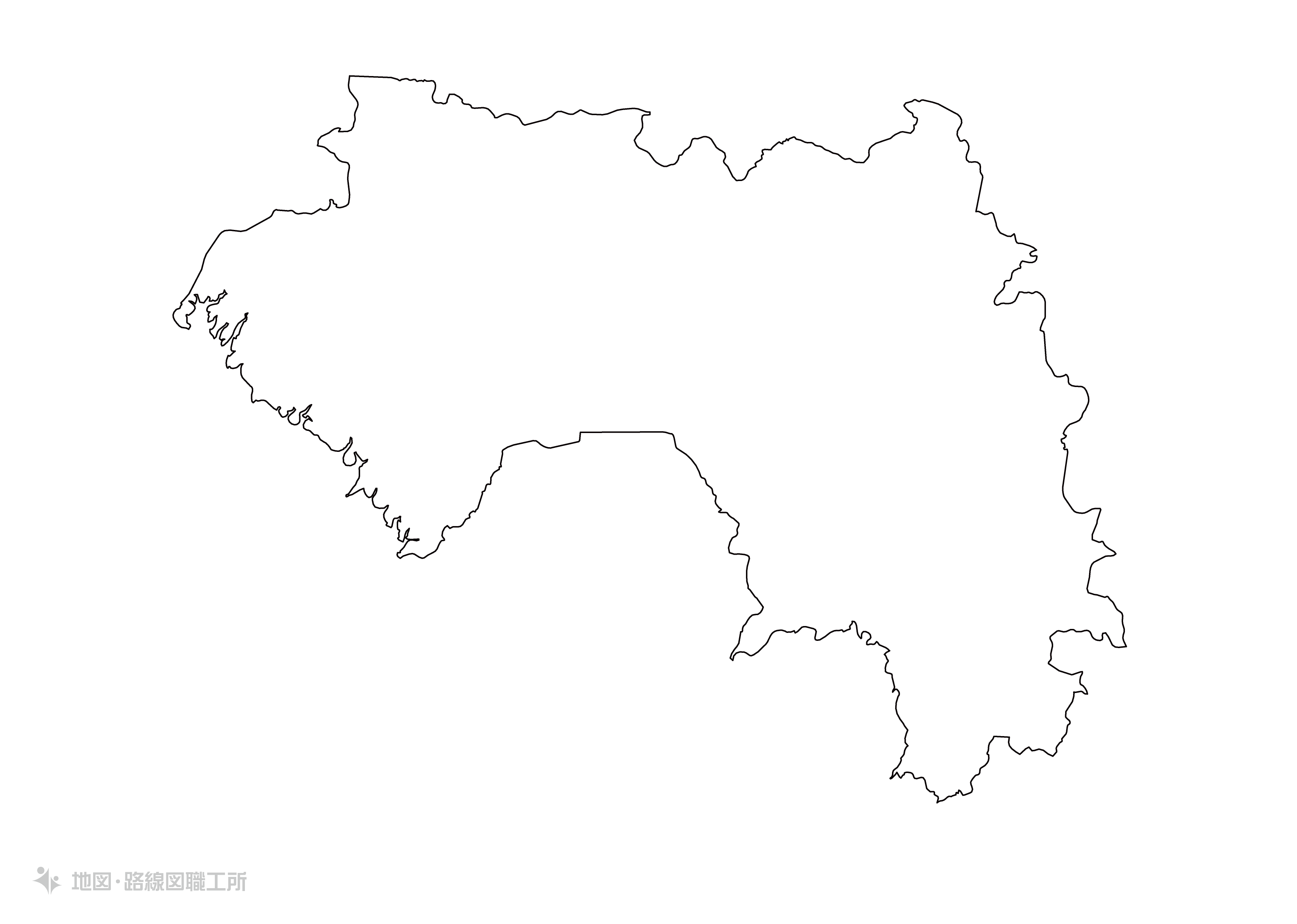 世界の白地図 ギニア共和国 republic-of-guinea map